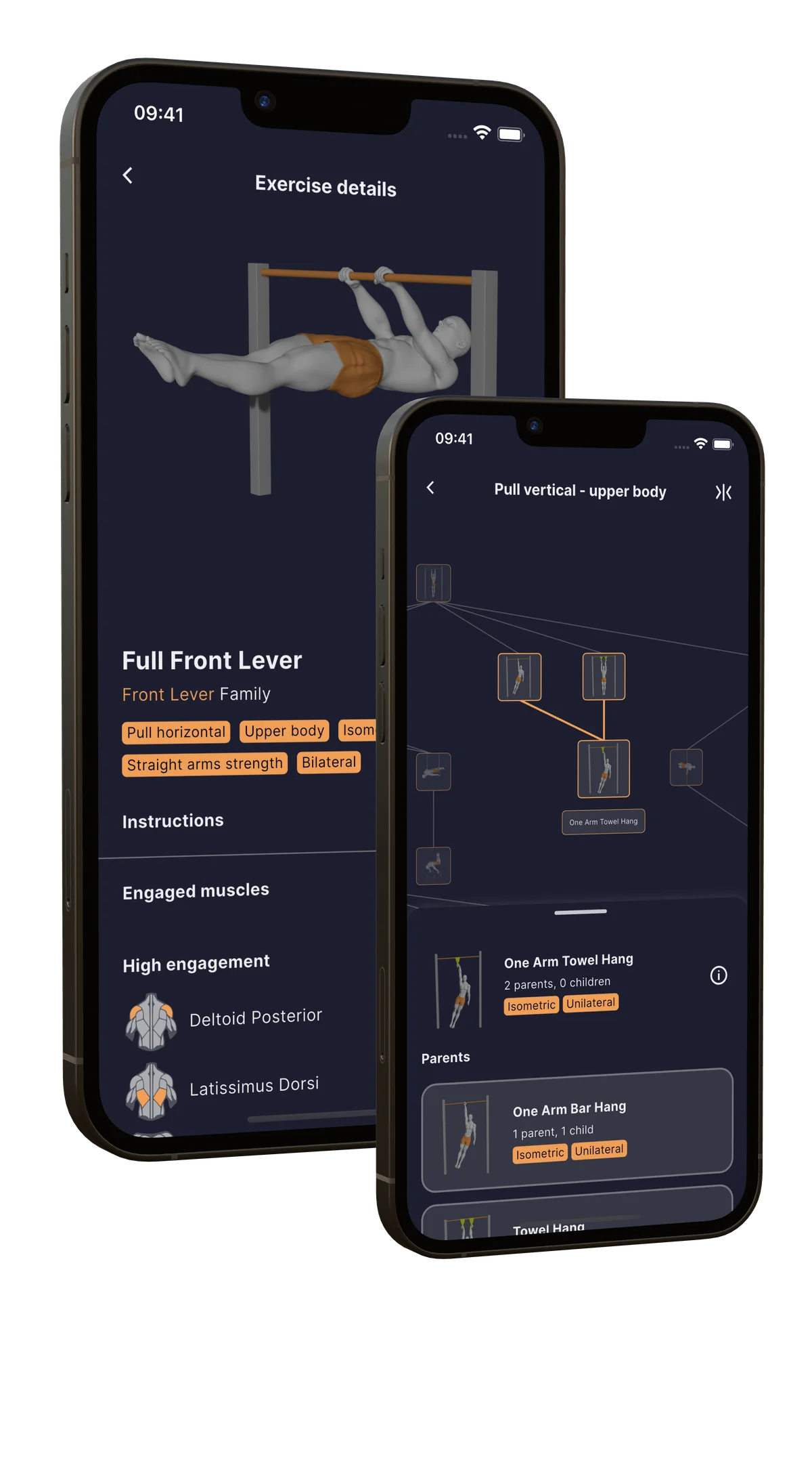 CaliApp exercise details screen